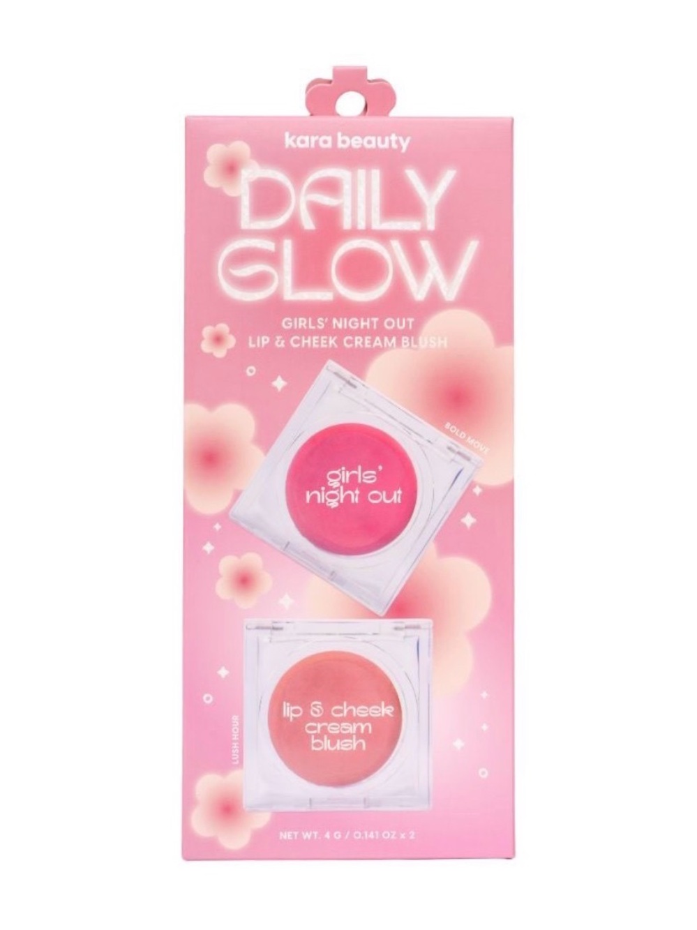 Lip & Cheek Cream Blush Duo 
by Kara Beauty